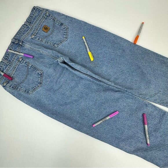 Carhartt Men's Blue Plaid-Lined Tactical Relaxed Straight Leg Jeans W36/L31 - Picture 6 of 13